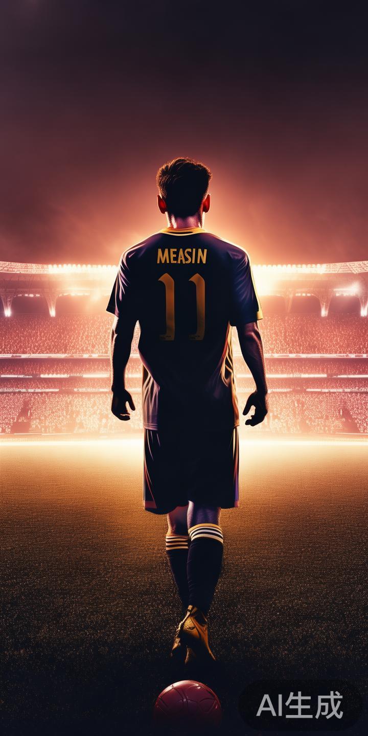 虽然梅西在国际赛场上的荣誉一路坎坷，但他的坚韧不拔